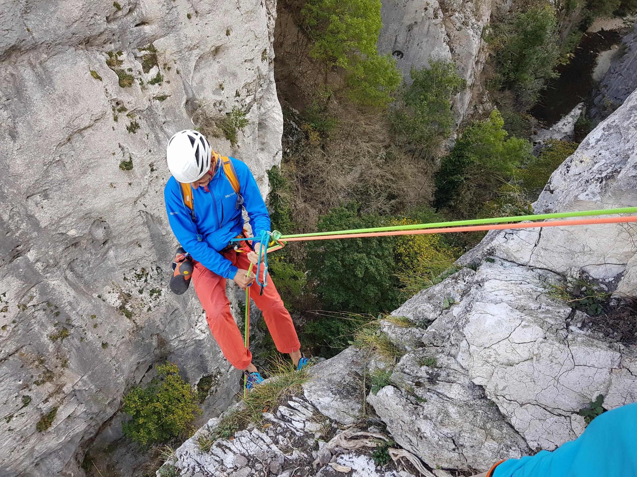 Rappel depuis le sommet