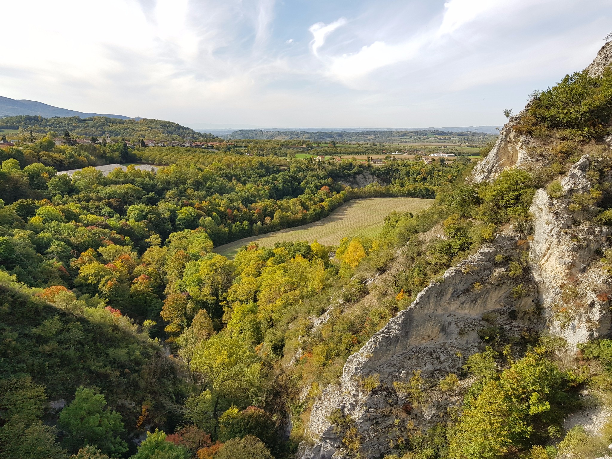 Côté Sainte-Eulalie en Royans depuis le sommet des voies