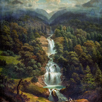 Giessbachfälle par Anton Winterlin en 1875