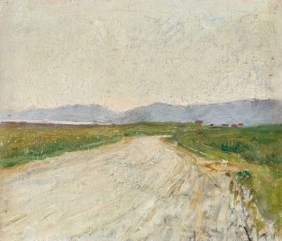 Jura, Lac de Neuchâtel, vu de Müntschemeier par Albert Anker en 1910