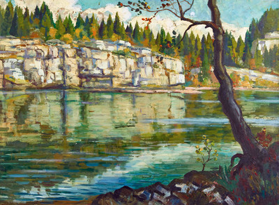 Le Doubs aux Brenets par Charles l'Eplattenier