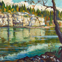 Le Doubs aux Brenets par Charles l'Eplattenier