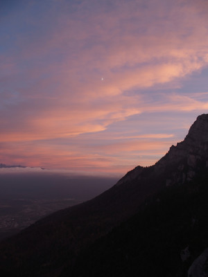 [PhotoSophie2017] Lever de lune sur le Moucherotte depuis la grande pucelle (Vercors)
