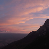 [PhotoSophie2017] Lever de lune sur le Moucherotte depuis la grande pucelle (Vercors)