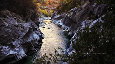 [PhotoSophie2017] La verdon au levé du soleil, dans les gorges