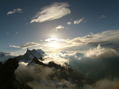 [PhotoSophie2017] dent du géant vue de l'aiguille d'entreves ( associée à la sortie du 30/07/17)