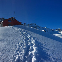 Leaving Pioneer Hut