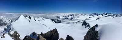 View on Melchior Glacier from Mt Von Bulow View on Melchior Glacier from Mt Von Bulow