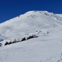 Pointe Aouillette / Oilleta : La croupe SE pour la montée