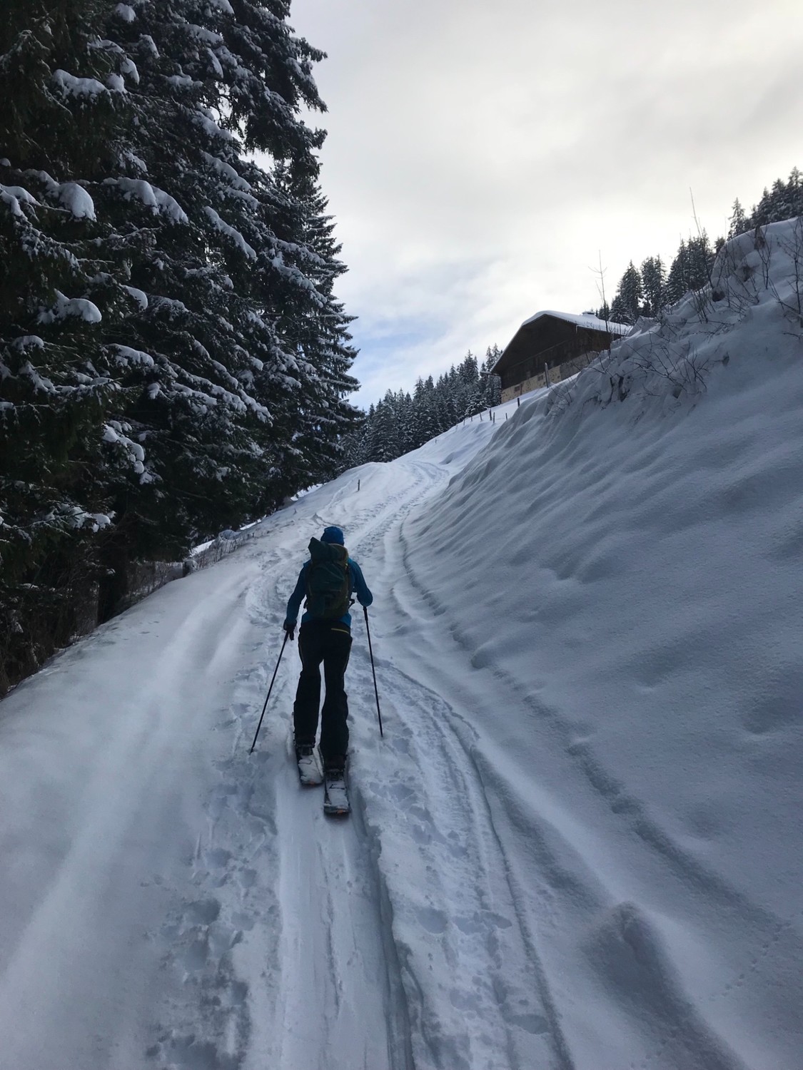 Au début de la montée