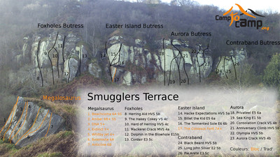 Smuggler Terrace: Schéma partiel