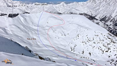 Mont Labiez itinéraire partie haute