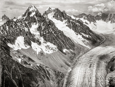 Aiguille du Chardonnet - Aiguille d'Argentière - Mont Dolent par Edouard Speterini Aiguille du Chardonnet - Aiguille d'Argentière - Mont Dolent par Edouard Speterini