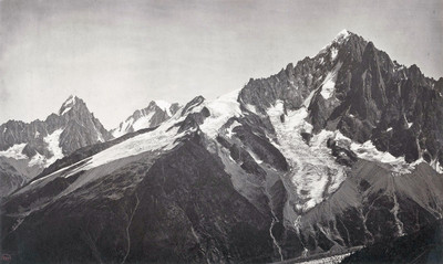Aiguilles du Chardonnet, d'Argentière, Verte, Du Dru, par Bisson en 1858 Aiguilles du Chardonnet, d'Argentière, Verte, Du Dru, par Bisson en 1858