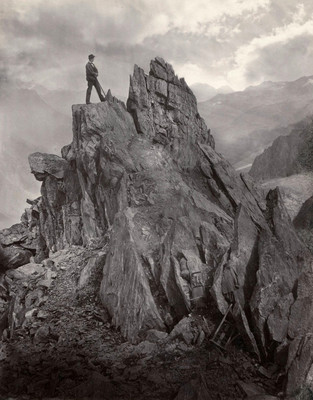 Rochers des Grands Mulets, Ascension du Mont Blanc, par Charles Soulier, en 1864 Rochers des Grands Mulets, Ascension du Mont Blanc, par Charles Soulier, en 1864