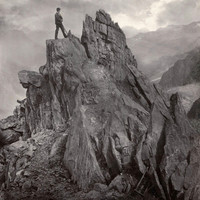 Rochers des Grands Mulets, Ascension du Mont Blanc, par Charles Soulier, en 1864