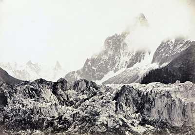 La mer de glace, par Bisson en 1860 La mer de glace, par Bisson en 1860