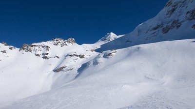 La descente depuis Früestückplatz La descente depuis Früestückplatz