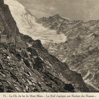 Tramway du Mont Blanc, rochers des Rognes