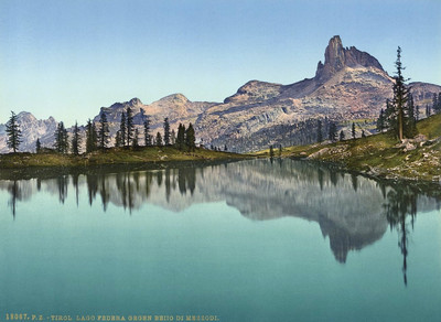 Lago Fedèra, en 1900, par Photoglob N°0000018067