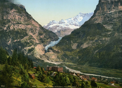 Glacier inférieur de Grindelwald, en 1900, par Wehrli N°0000003584