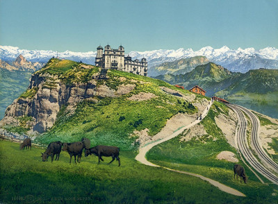 Rigi Kulm en 1900, par Photoglob N°0000016686 Rigi Kulm en 1900, par Photoglob N°0000016686