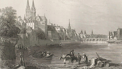 Le Rhin à Bâle par les frères Rouargue Le Rhin à Bâle par les frères Rouargue