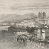 Genève, Léman et préalpes par les frères Rouargue, en 1860