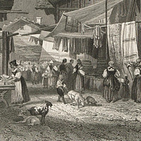 Brienz par les frères Rouargue, en 1860, détail du village