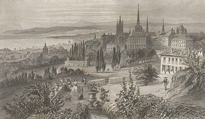 Lausanne, Léman et Jura par les frères Rouargue, en 1860 Lausanne, Léman et Jura par les frères Rouargue, en 1860