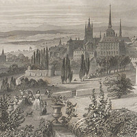 Lausanne, Léman et Jura par les frères Rouargue, en 1860
