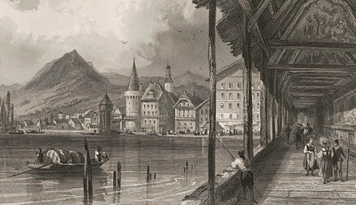Lucerne et le Pilatus par les frères Rouargue, en 1860 Lucerne et le Pilatus par les frères Rouargue, en 1860