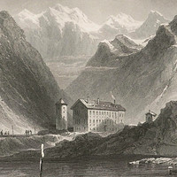 Grand Saint Bernard et Vélan par les frères Rouargues, en 1860