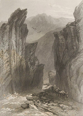 Défilé de Dazio-Grande par les frères Rouargue, en 1860 Défilé de Dazio-Grande par les frères Rouargue, en 1860