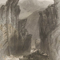 Défilé de Dazio-Grande par les frères Rouargue, en 1860