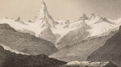 Cervin par J.J.B en 1848, lithographie par McHire, McDonald, McGregor Cervin par J.J.B en 1848, lithographie par McHire, McDonald, McGregor