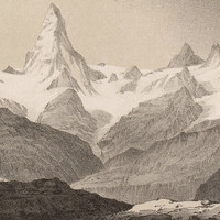 Cervin par J.J.B en 1848, lithographie par McHire, McDonald, McGregor