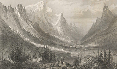 Chamonix, par les frères Rouargue, en 1860 Chamonix, par les frères Rouargue, en 1860