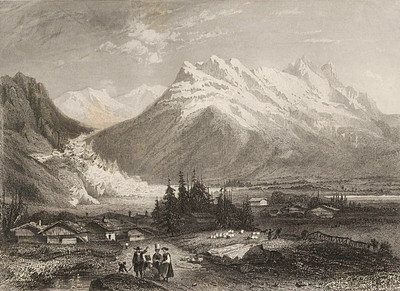 Grindelwald, par les frères Rouargue en 1860 Grindelwald, par les frères Rouargue en 1860