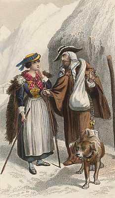 Valais par les frères Rouargue en 1860 Valais par les frères Rouargue en 1860