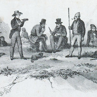 Mont Blanc, pause aux échelles en 1837