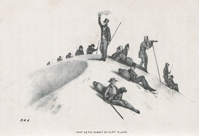 Sommet du Mont Blanc, en 1837