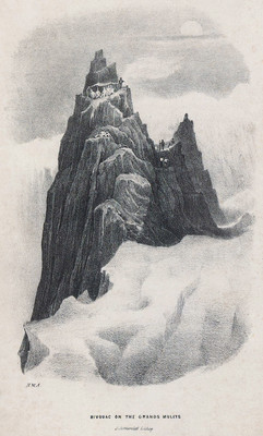 Mont Blanc, bivouac au grands Mulets, en 1837