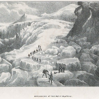 Mont Blanc, Petit Plateau, en 1837