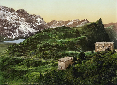 Trübsee et hotel trübsee, en 1900, par Photoglob N°0000008353 Trübsee et hotel trübsee, en 1900, par Photoglob N°0000008353