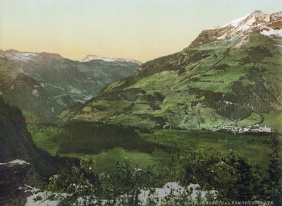 Vallée d'Engelberg vue de Trübsee, en 1900, par Photoglob N°0000008354 Vallée d'Engelberg vue de Trübsee, en 1900, par Photoglob N°0000008354