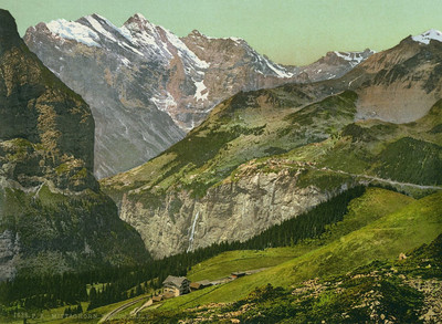 Gspaltenhorn vu de Wengeralp, en 1900, par Photoglob N°0000001638 Gspaltenhorn vu de Wengeralp, en 1900, par Photoglob N°0000001638