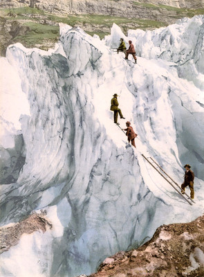Glacier Inférieur de Grindelwald, en 1900 par Photoglob N°0000017107