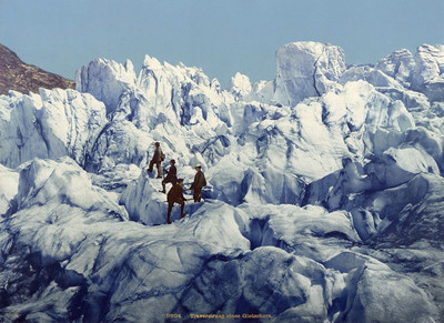 Glacier inférieur de Grindelwald, en 1900, par Wehrli N°0000009804