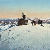 Sommet du Mont Blanc à l'époque de l'observatoire Janssen, par Wehrli N°000000xx04